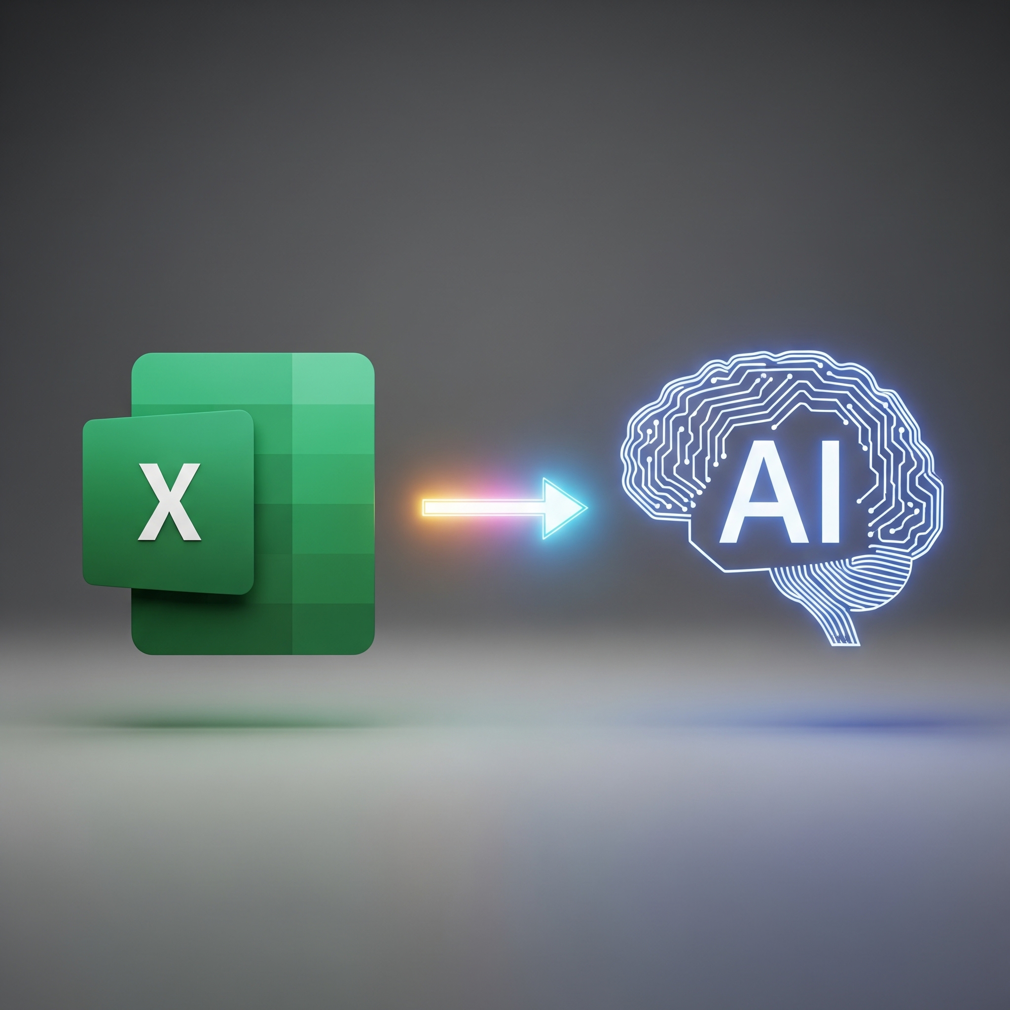 ExcelからDXへの階段を登るイメージ